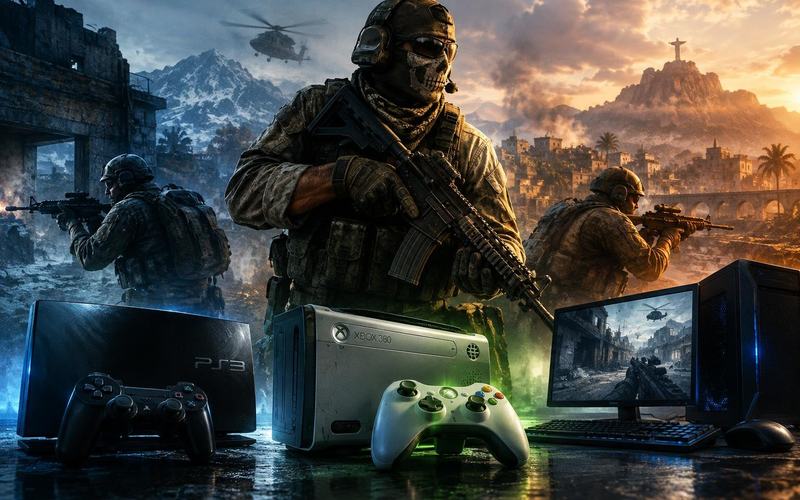 AI image: Modern Warfare 2 Gets Cross-Play Across PS3, Xbox 360 and PC
