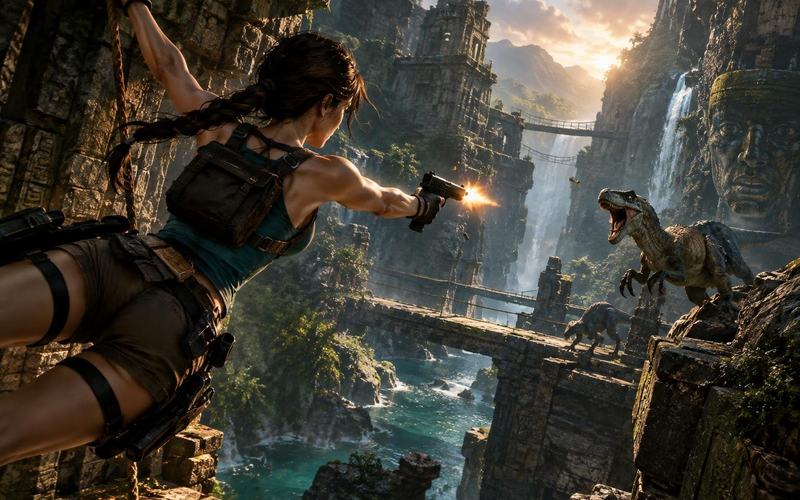 AI image: Tomb Raider: Legacy of Atlantis Replays Lara Croft’s First Adventure in New Gameplay Peek