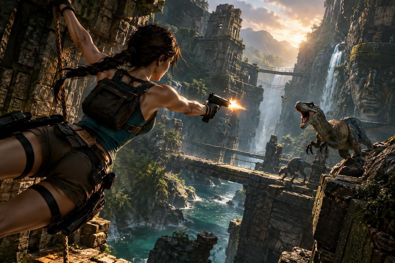 AI image: Tomb Raider: Legacy of Atlantis Replays Lara Croft’s First Adventure in New Gameplay Peek