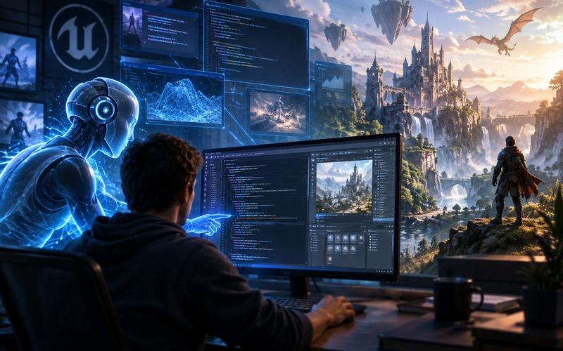 AI image: Epic says AI is writing much of the code behind Unreal Engine 6