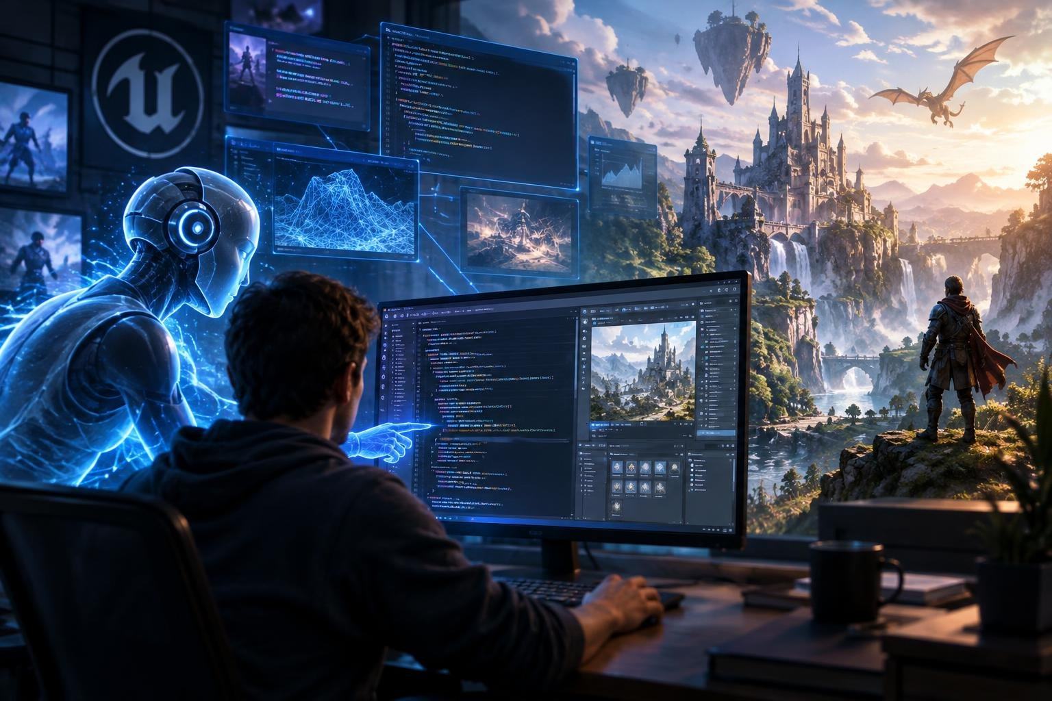 AI image: Epic says AI is writing much of the code behind Unreal Engine 6