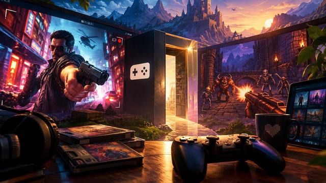 AI image: GOG’s New Publishing Venture Is Already Bringing Games to the Door