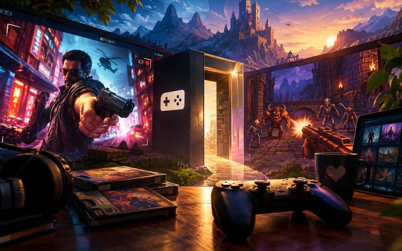 AI image: GOG’s New Publishing Venture Is Already Bringing Games to the Door