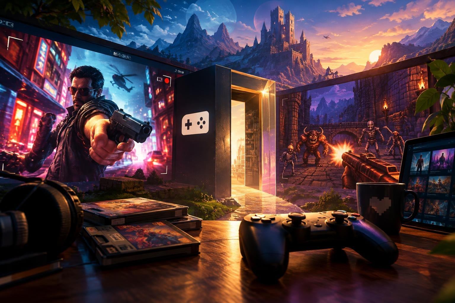 AI image: GOG’s New Publishing Venture Is Already Bringing Games to the Door