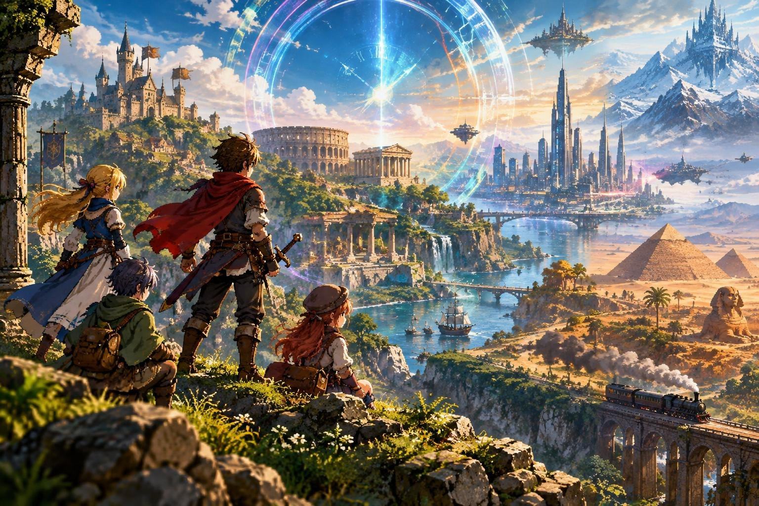 AI image: Threads of Time Sets Summer 2027 Window, Adds Switch and Switch 2
