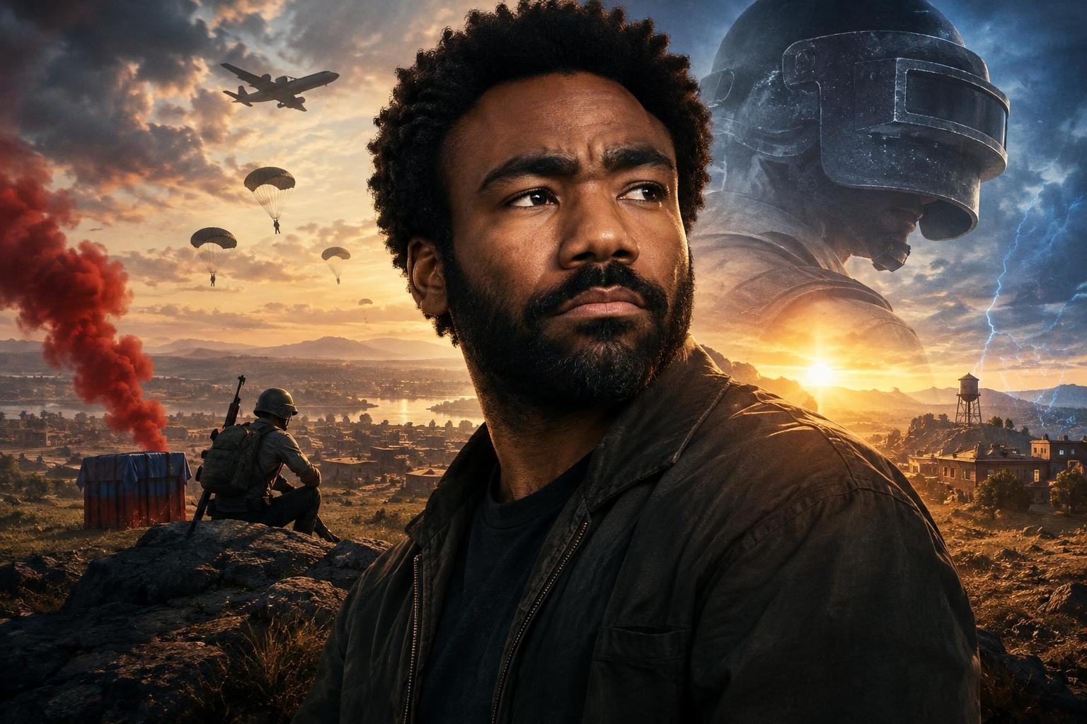 AI image: Donald Glover Takes PUBG From Battle Royale to Netflix Drama