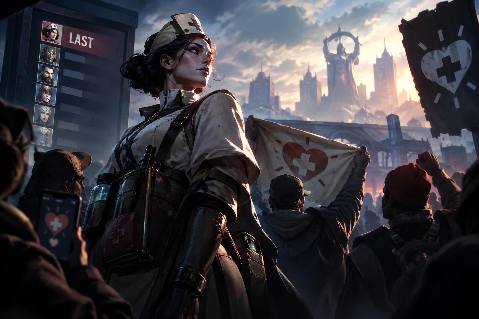 AI image: Deadlock’s Nurse Harrow Lost the Vote—and Won a Legion of Specialists