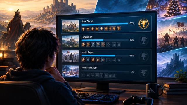 AI image: Steam’s Achievement Sets Could Give Completionists Their Progress Back