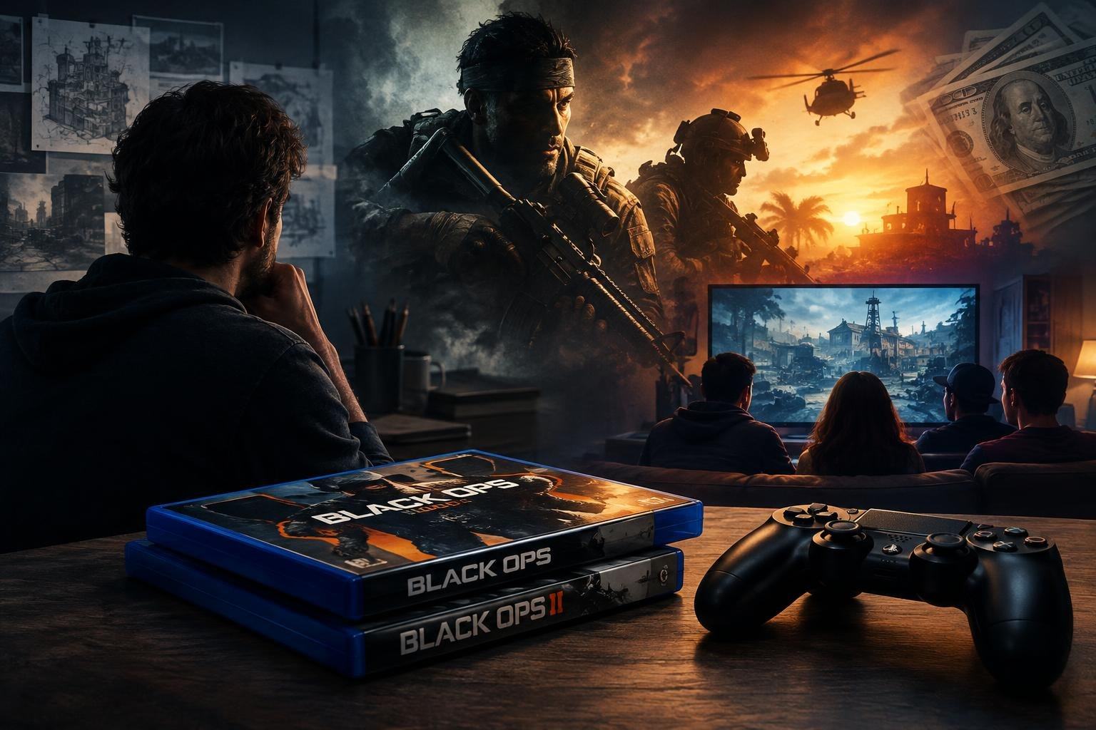 AI image: Black Ops’ Comeback Raises an Old Question: Who Gets Paid for a Game’s Afterlife?