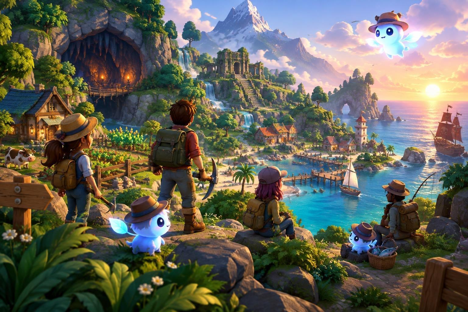 AI image: Luma Island’s Biggest Adventure May Be Making Co-op Feel Effortless