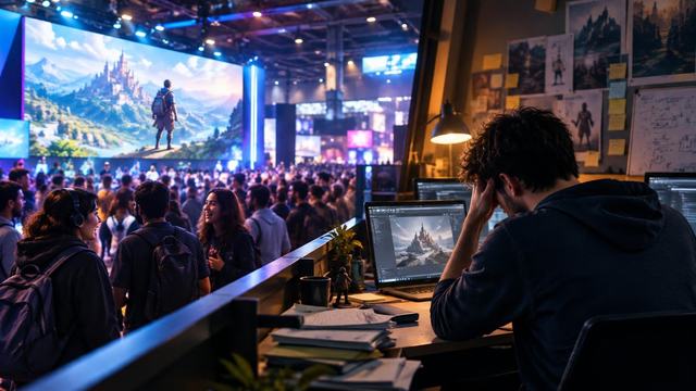 AI image: Paris Games Week’s Uncomfortable Question: Who Can Afford to Make the Games Players Want?