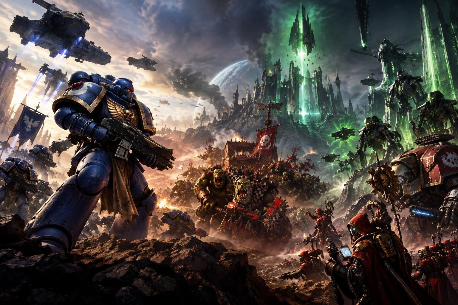 AI image: Dawn of War IV’s Campaign Reveal Puts Choice at the Center of the War